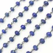 Lapis Lazuli Oxidized Wire Chain